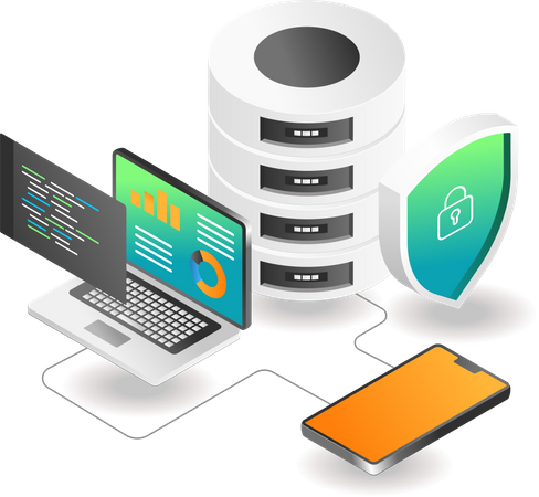 Database Security Analyst  Illustration