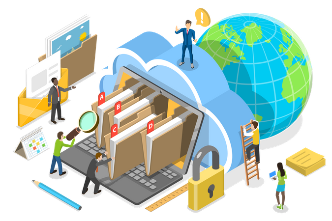 Document Management System  Illustration