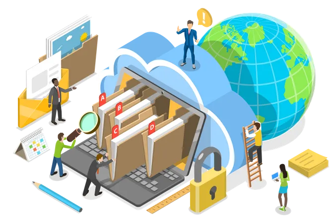 Document Management System  Illustration