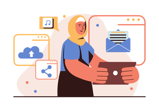 Email services  Illustration