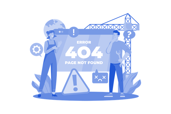 Error 404  Illustration