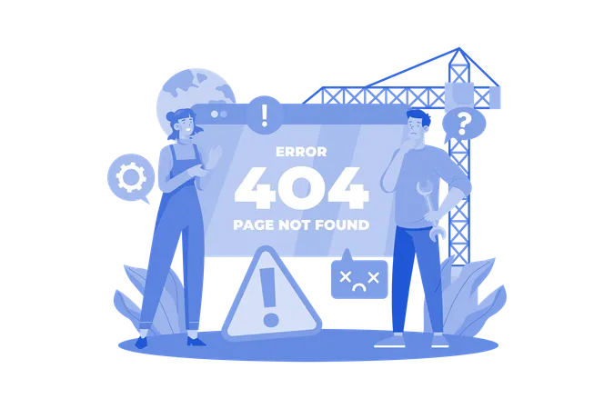 Error 404  Illustration