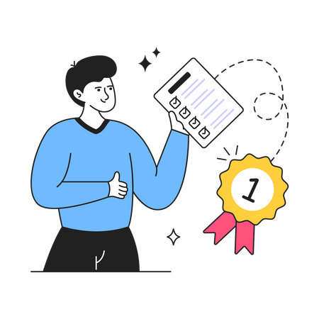 Exam Result  Illustration