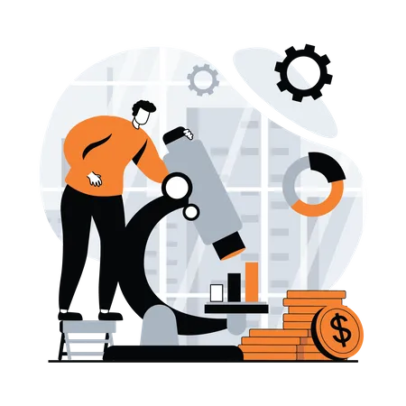 Financial data analysis  Illustration