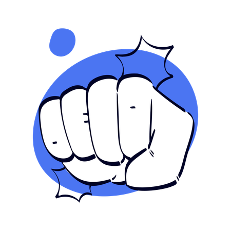 Fist Bump Hand Gesture  Illustration