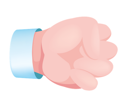 Fist Hand Gesture  Illustration