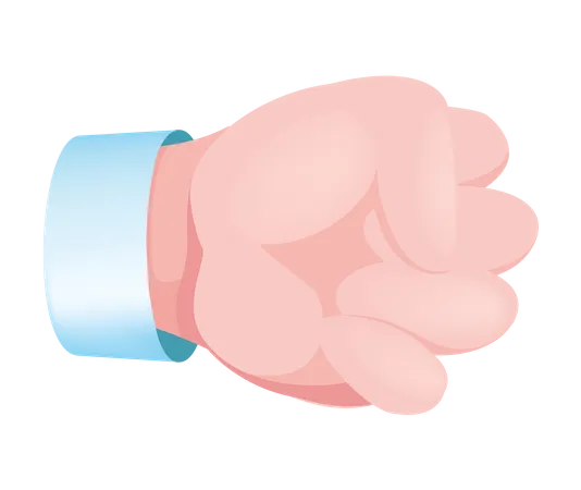 Fist Hand Gesture  Illustration