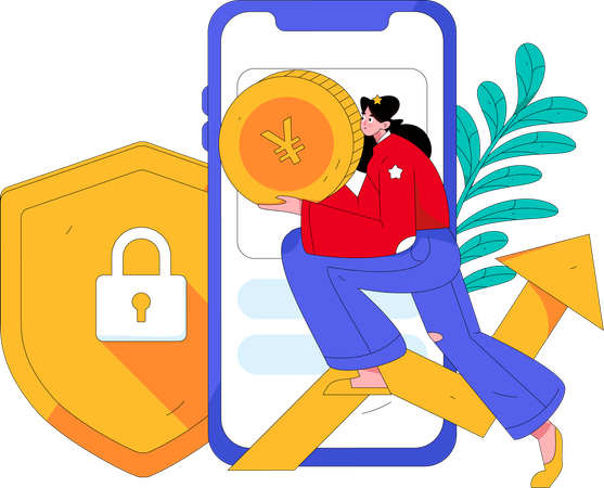 Increase mobile payment security  Illustration