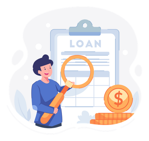 Loan paper  Illustration