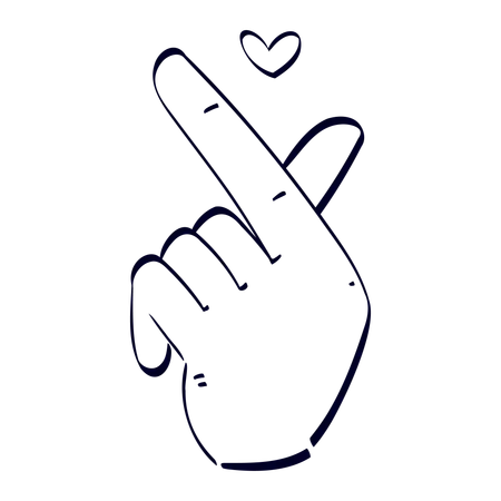 Love Hand Gesture  Illustration