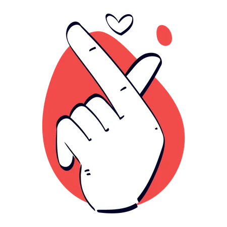 Love Hand Gesture  Illustration