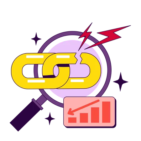 Metrics system to measure employee efficiency KPI helps to identify weaknesses  Illustration