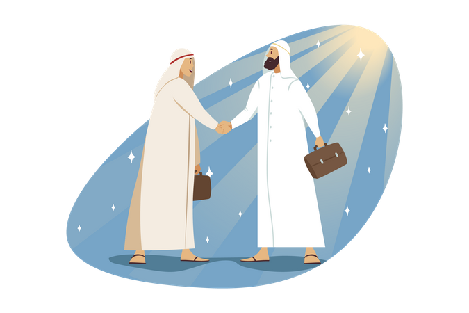 Muslim businessman  Illustration