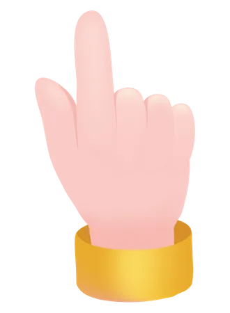 One Finger Hand Gesture  Illustration