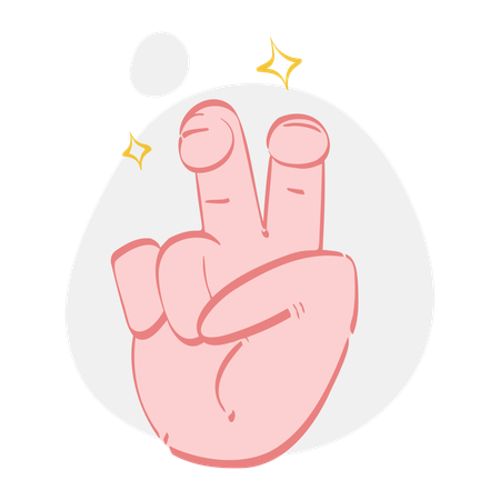 Quote Hand Gesture  Illustration