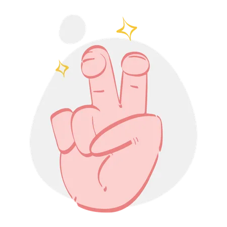 Quote Hand Gesture  Illustration