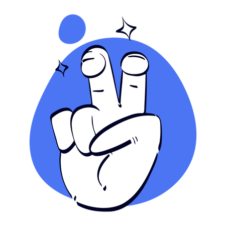 Quote Hand Gesture  Illustration