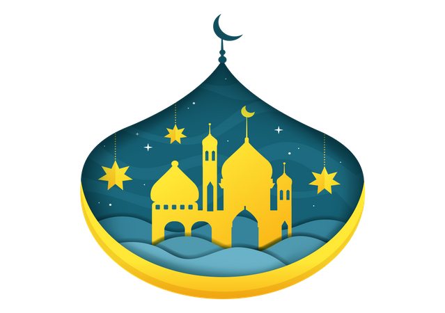 Ramadan Holiday Islamic  Illustration