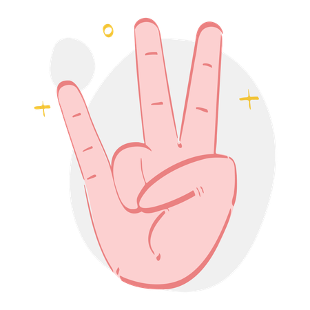 Ring Finger Hand Gesture  Illustration