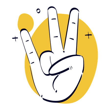 Ring Finger Hand Gesture  Illustration