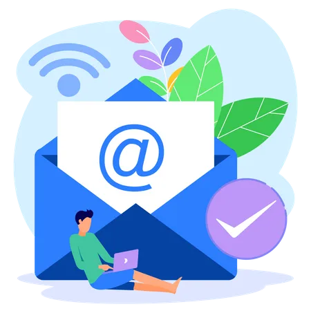 Sending Email  Illustration