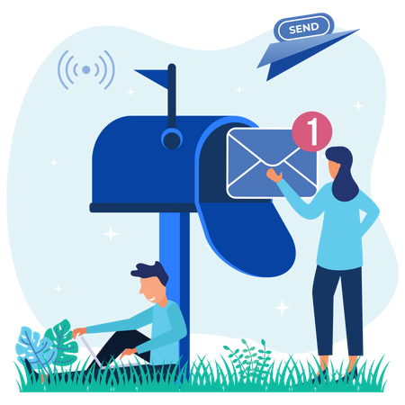 Sending Email  Illustration