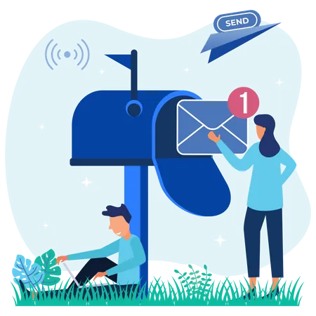 Sending Email  Illustration