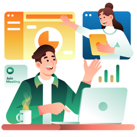 Sharing team knowledge online  Illustration