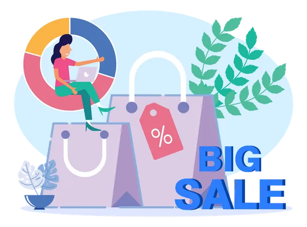 Shopping Sale Offer  Illustration