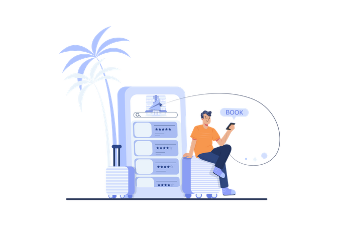 Travel booking  Illustration