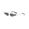 EMMIOL Rimless Flame Pattern Sunglasses