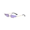 EMMIOL Rimless Flame Pattern Sunglasses