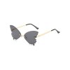 EMMIOL Rimless Butterfly Pattern Sunglasses