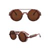 EMMIOL Punk Round Frame Sunglasses