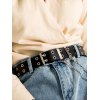 EMMIOL Detachable Chain Double Eyelet Buckle Belt