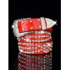 EMMIOL Rhinestone Embellished Buckle Belt