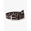 EMMIOL Rivet Eyelet Embellished Buckle Belt