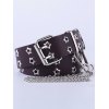 EMMIOL Detachable Chain Star Eyelet Buckle Belt