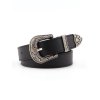 EMMIOL Engraved Metal Embellished Buckle Belt