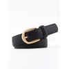 EMMIOL Simple Pu Leather Buckle Belt