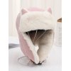 EMMIOL Warm Faux Fur Shearling Cat Ear Trapper Hat