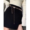 EMMIOL Metallic Star Charm Chain Belt