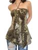 EMMIOL Vintage Leopard Print Halter Vest