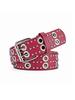 EMMIOL Punk Rivet Design Eyelet Buckle Belt