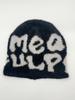 EMMIOL Plush Contrast Color Letter Print Beanie Hat