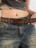 EMMIOL Tribal Distressed Print Buckle Belt