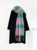 EMMIOL Colorful Checker Fringed Scarf