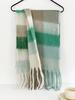 EMMIOL Colorful Checker Fringed Scarf