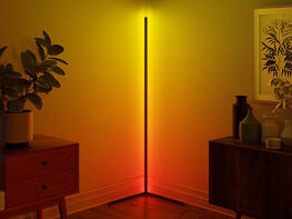 Minimalist LED Corner Floor Lamp (Black)