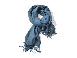 Lavisha Cashmere-Blend Shawl (Denim Blue)